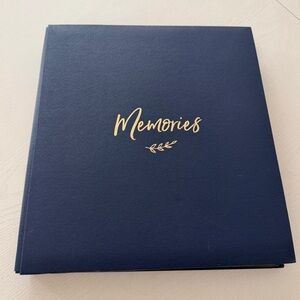 Navy Blue Memories Photo Album for 500 4x6 Photos